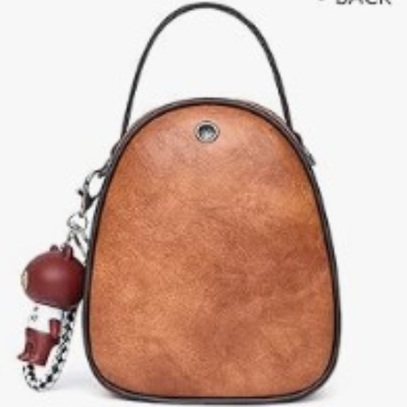 NWT Lightweight Small Crossbody-Shoulder Bag with handle-brown - Picture 2 of 8